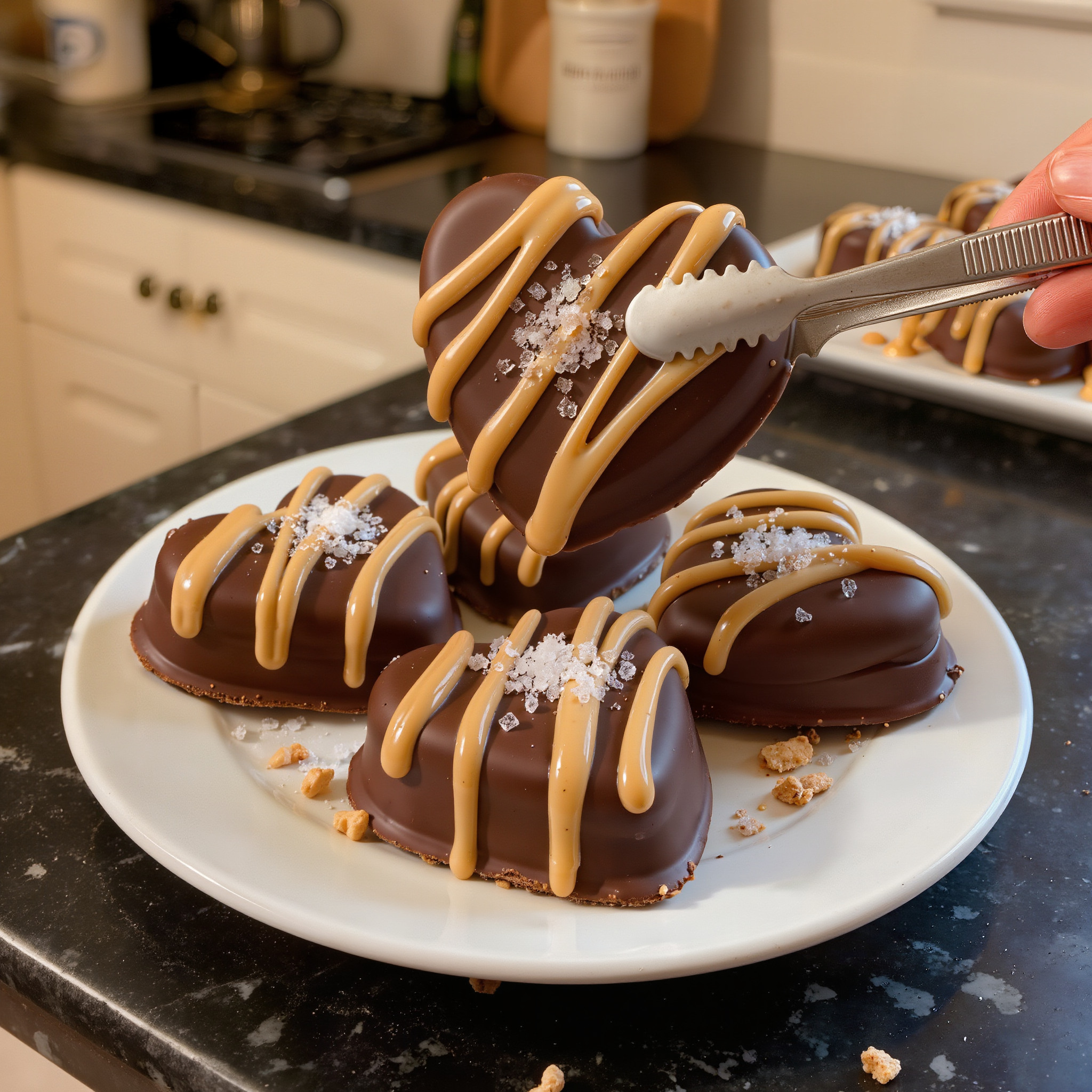 Chocolate Peanut Butter Hearts