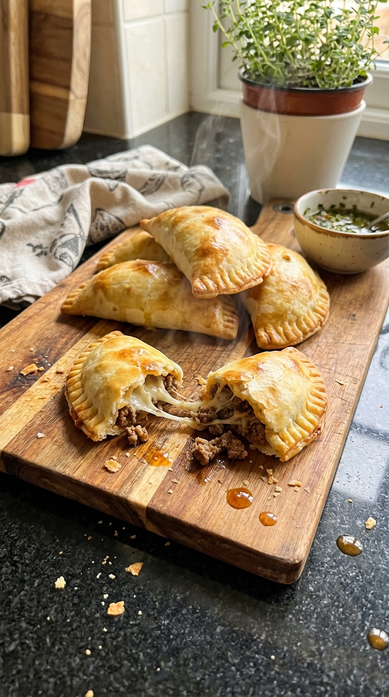 Baked Beef and Cheese Empanadas