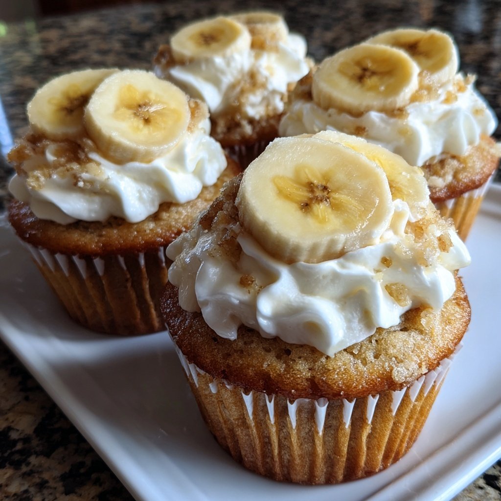 Banana Cream Pie Cupcakes