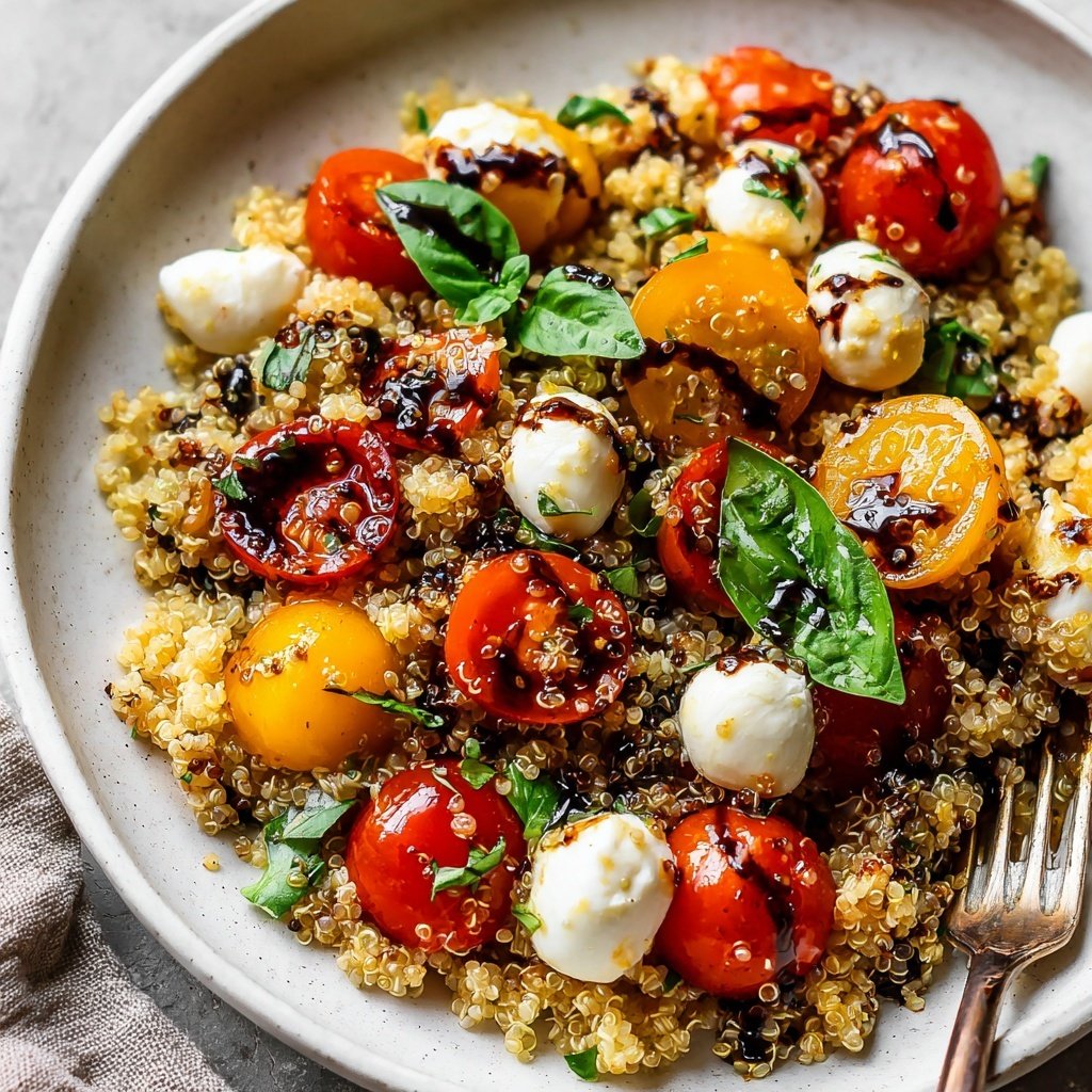 Caprese Balsamic Quinoa Salad