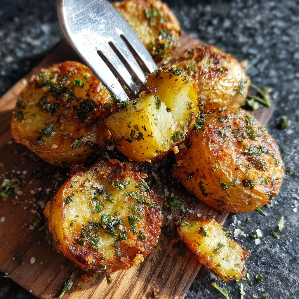Herb Butter Airfryer Potatoes