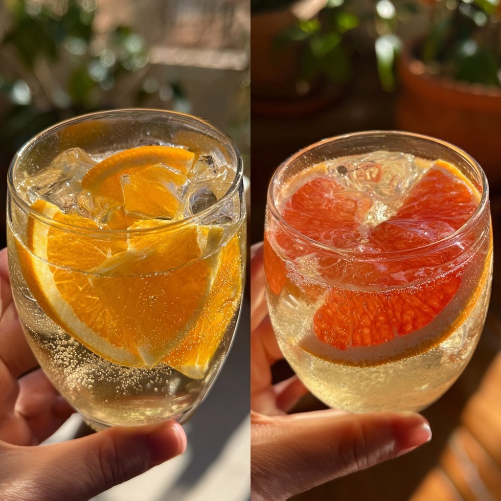 Winter Citrus Sparkler Mocktail
