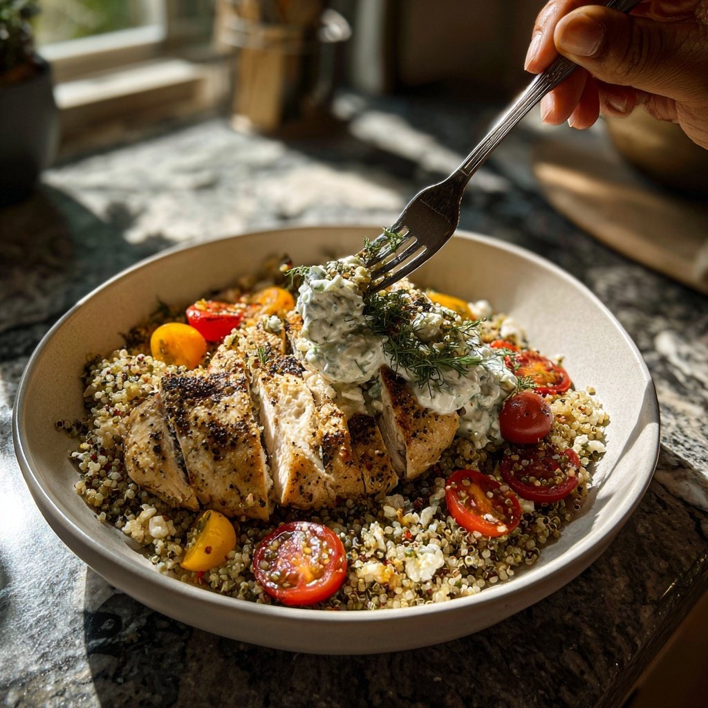 Greek Chicken Grain Bowl