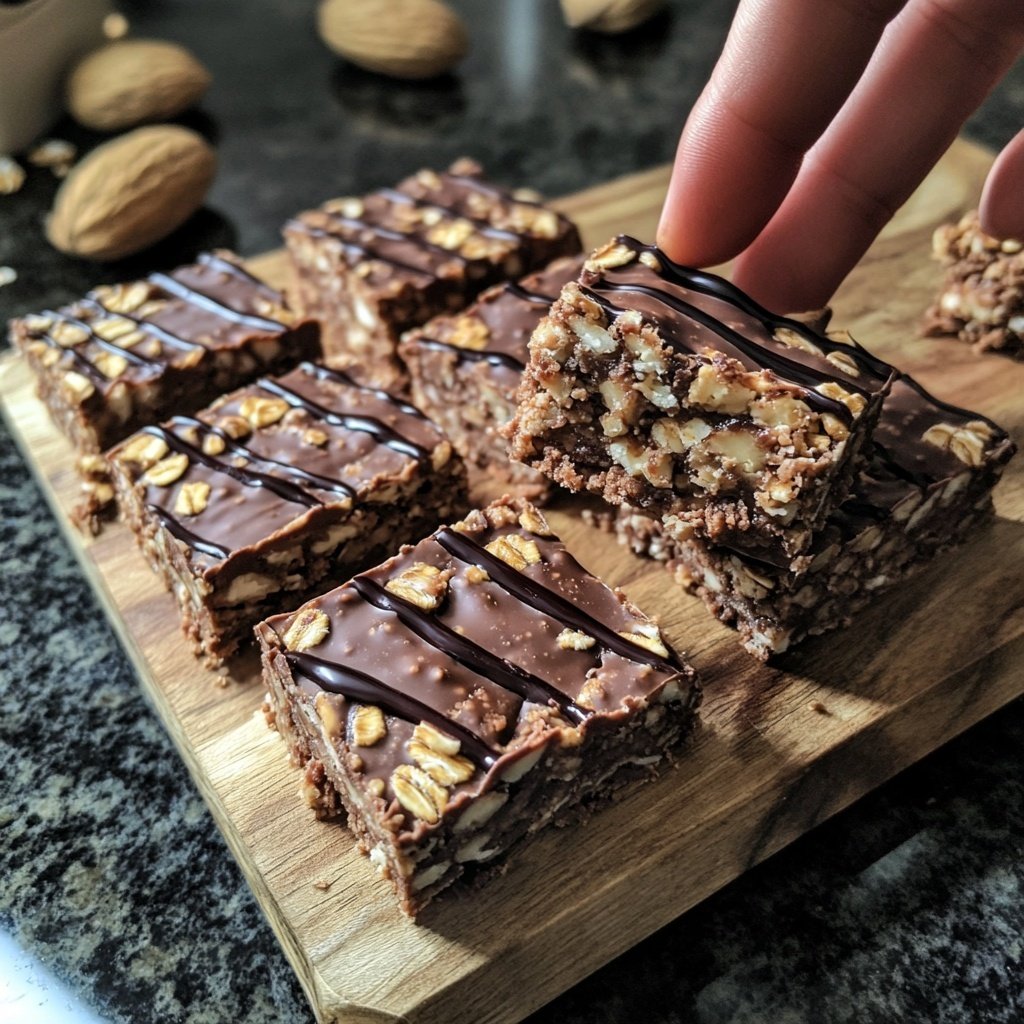 Healthy Chocolate Nut Bars