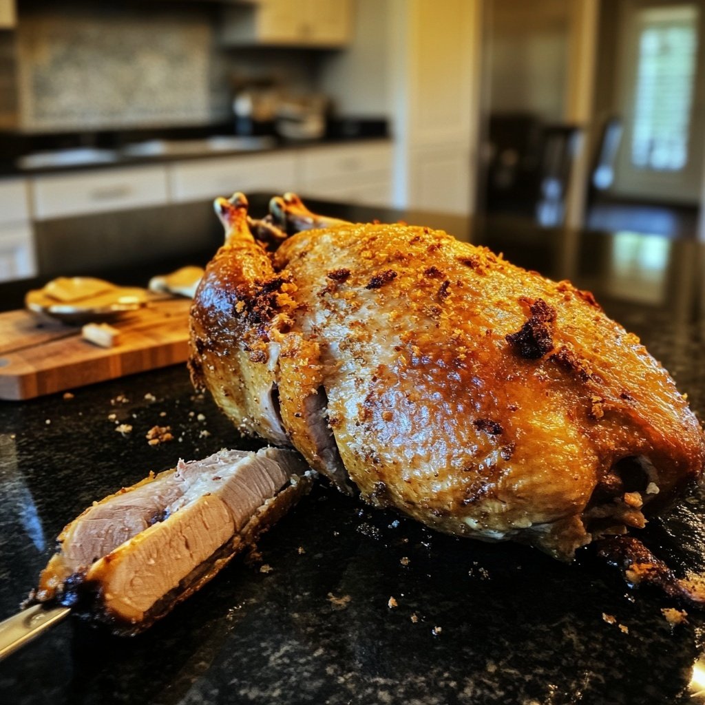 Roasted Goose with Red Cabbage