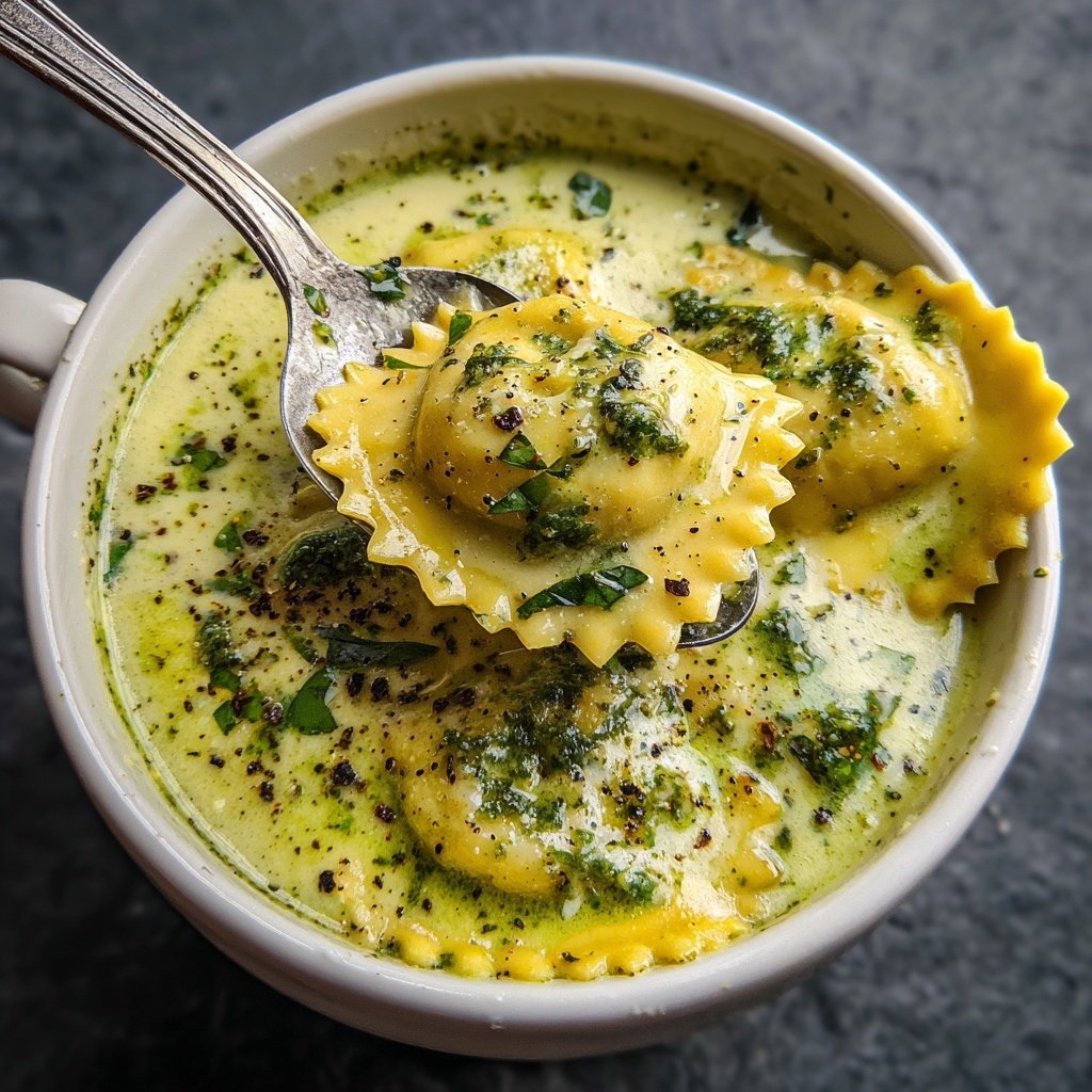 Ravioli Soup Creamy Tomato Base