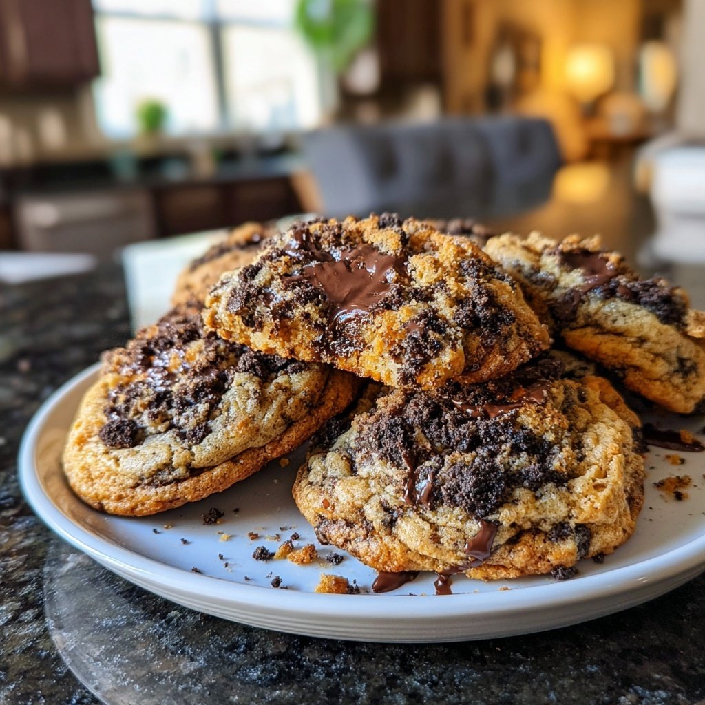 Copycat Crumbl Chocolate Oreo Cookies Recipe