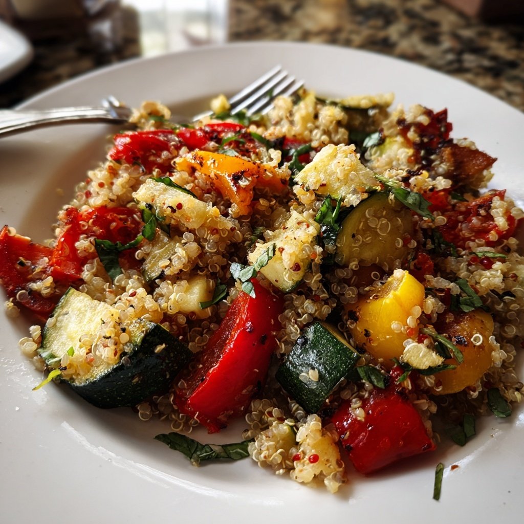 Roasted Vegetable Quinoa Salad