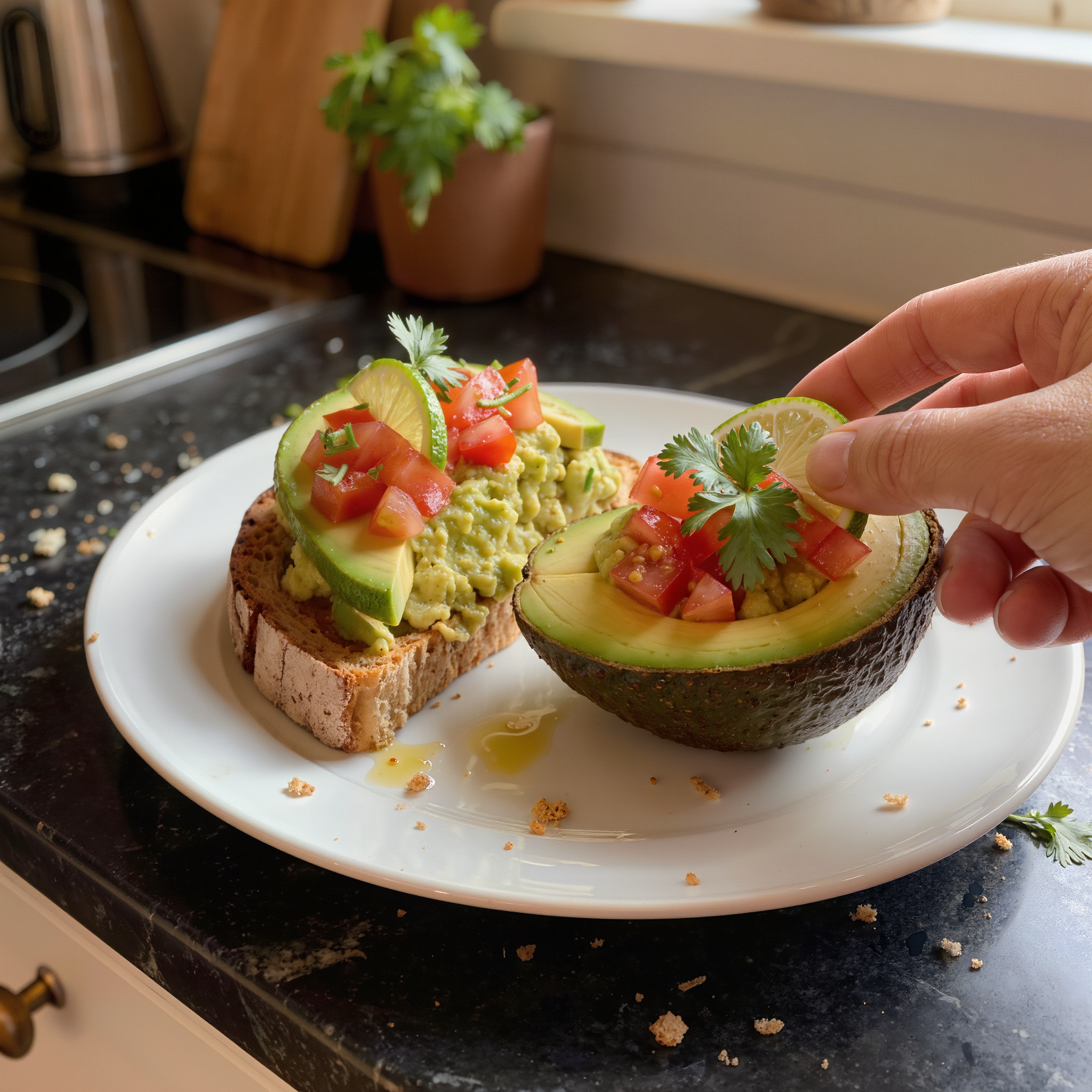 Stuffed Avocado on Toast