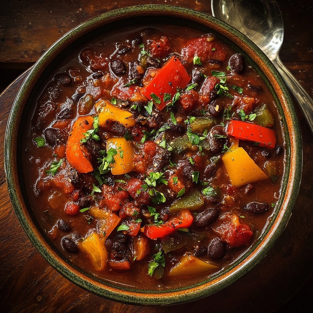 Smoky Black Bean High-Protein Chili
