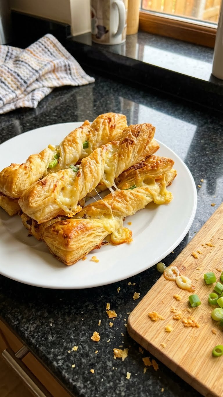 Crispy Cheese and Onion Puffs