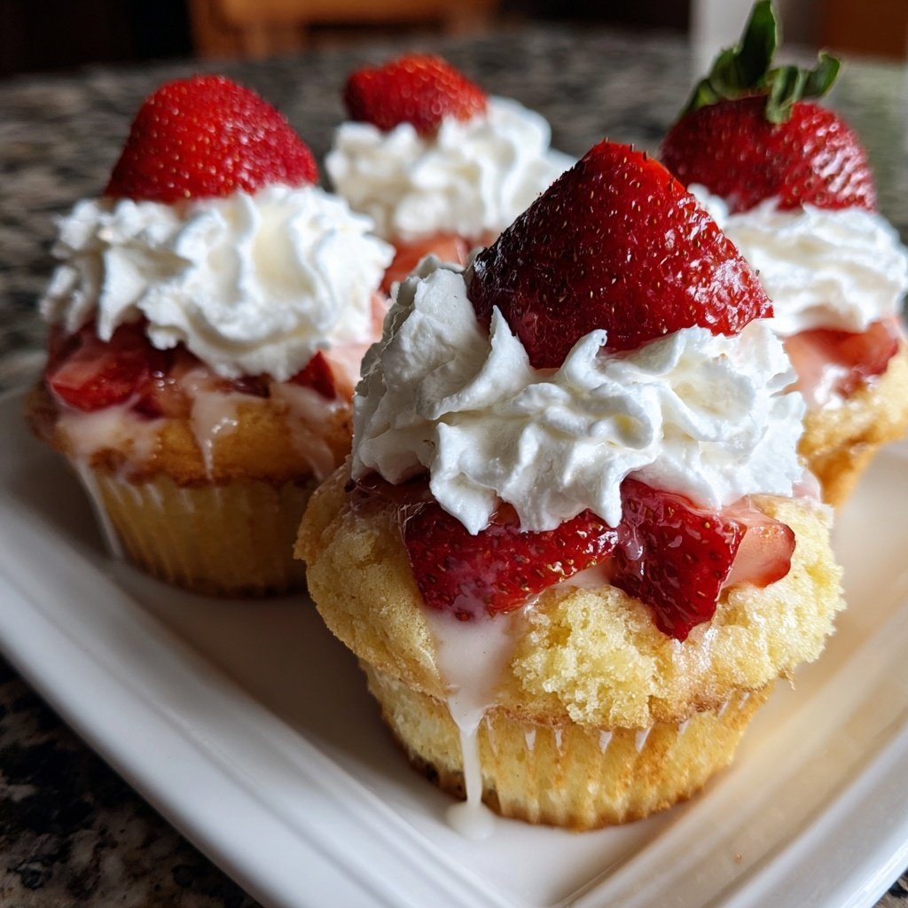 Strawberry Shortcake Cupcakes