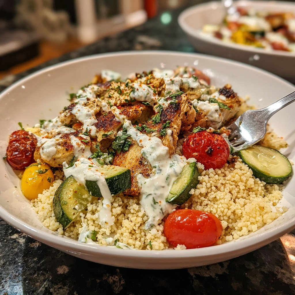 Mediterranean Chicken Bowls with Couscous