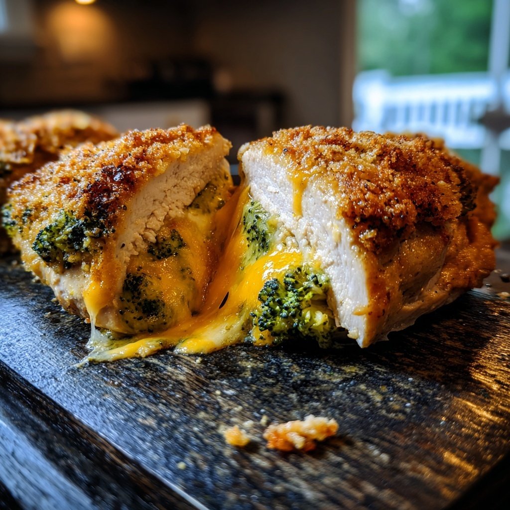 Broccoli Cheddar Stuffed Chicken