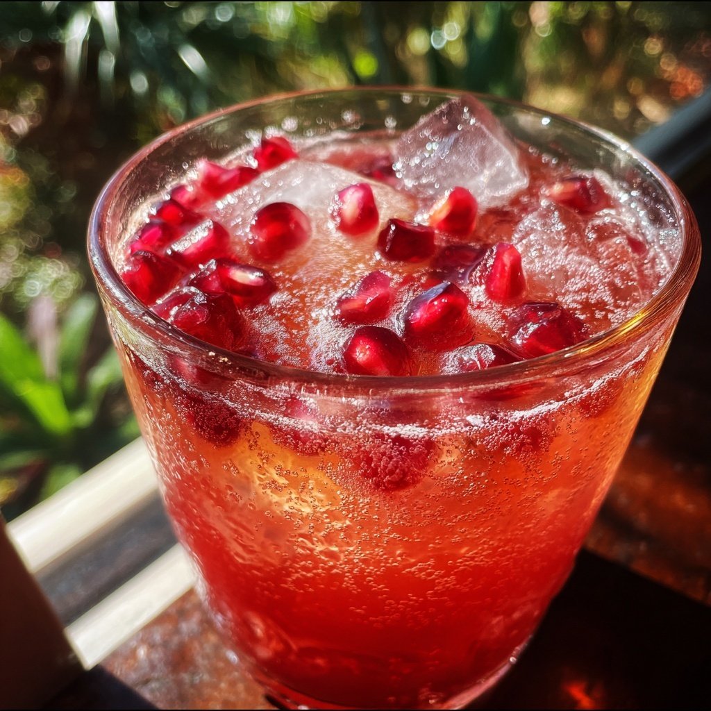 Spiced Pomegranate Cinnamon Cooler