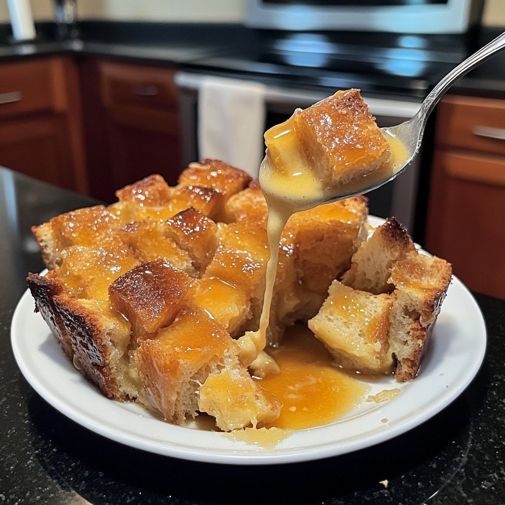 Bread Pudding with Butter Rum Sauce