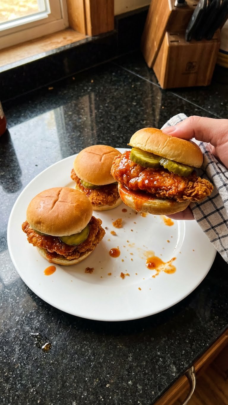 Bite-Sized Chicken Wing Burgers