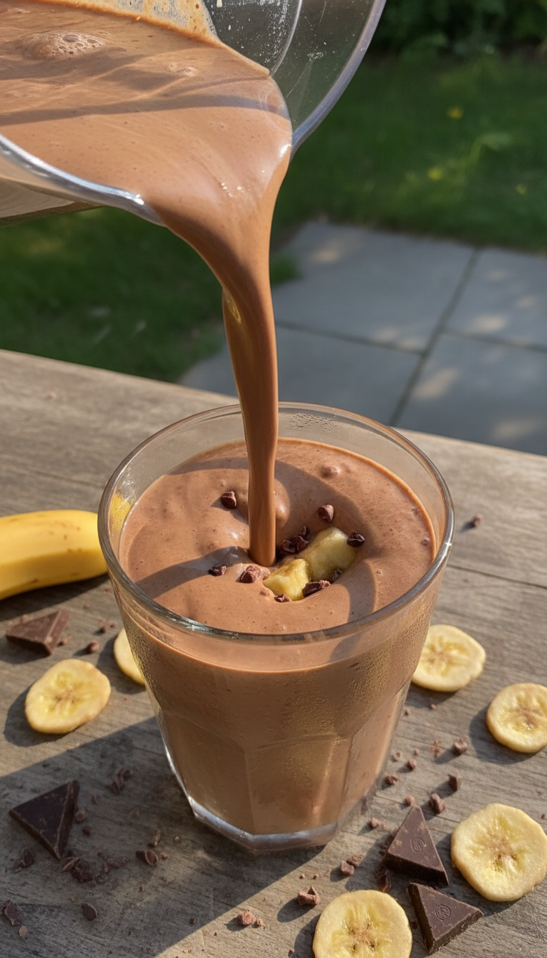 Chocolate Banana Protein Smoothie
