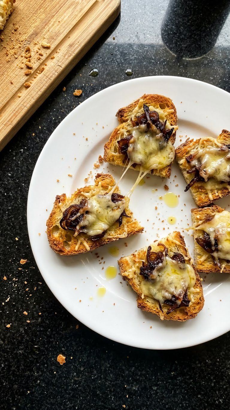 Savory Onion and Cheese Canapés