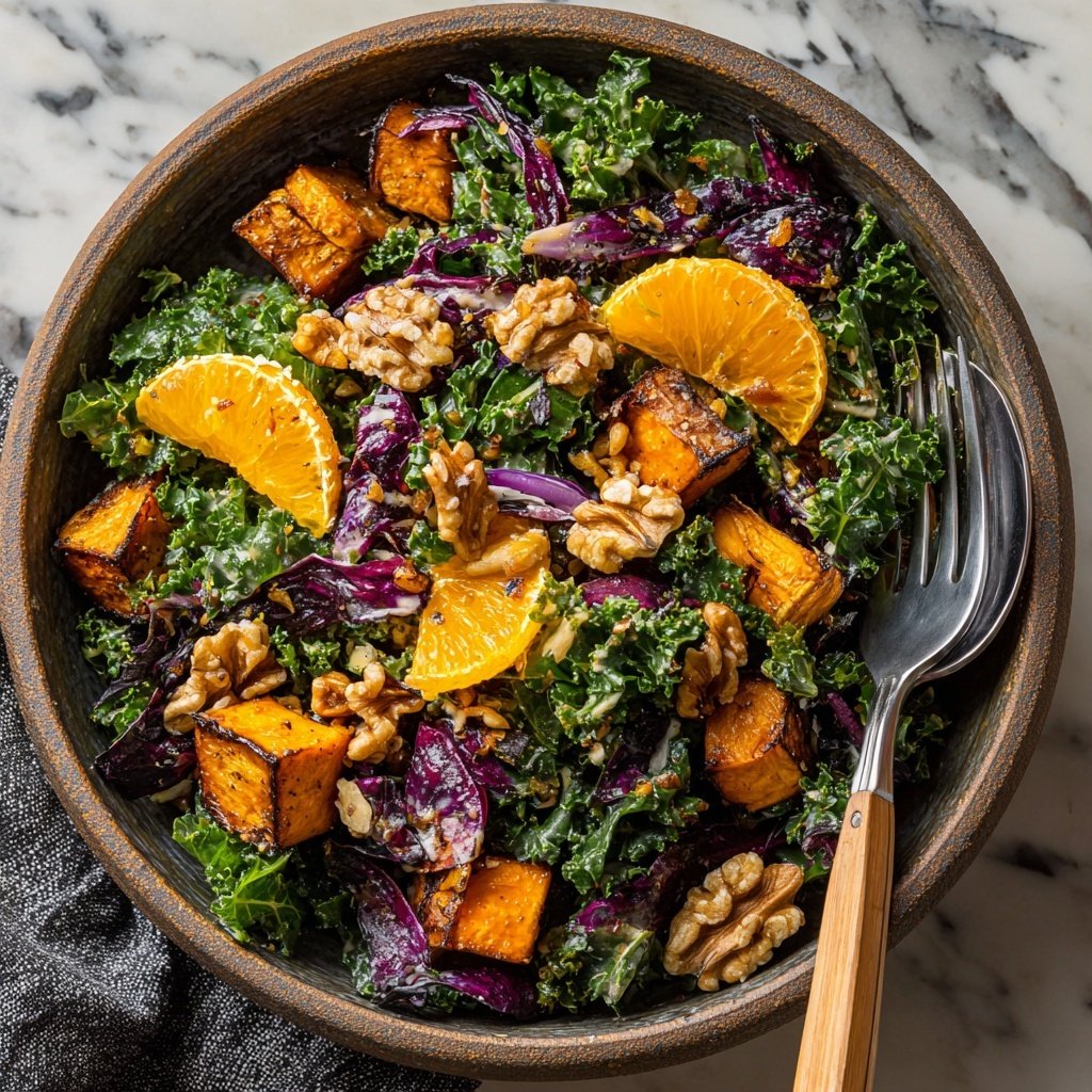 Citrus Kale Sweet Potato Salad