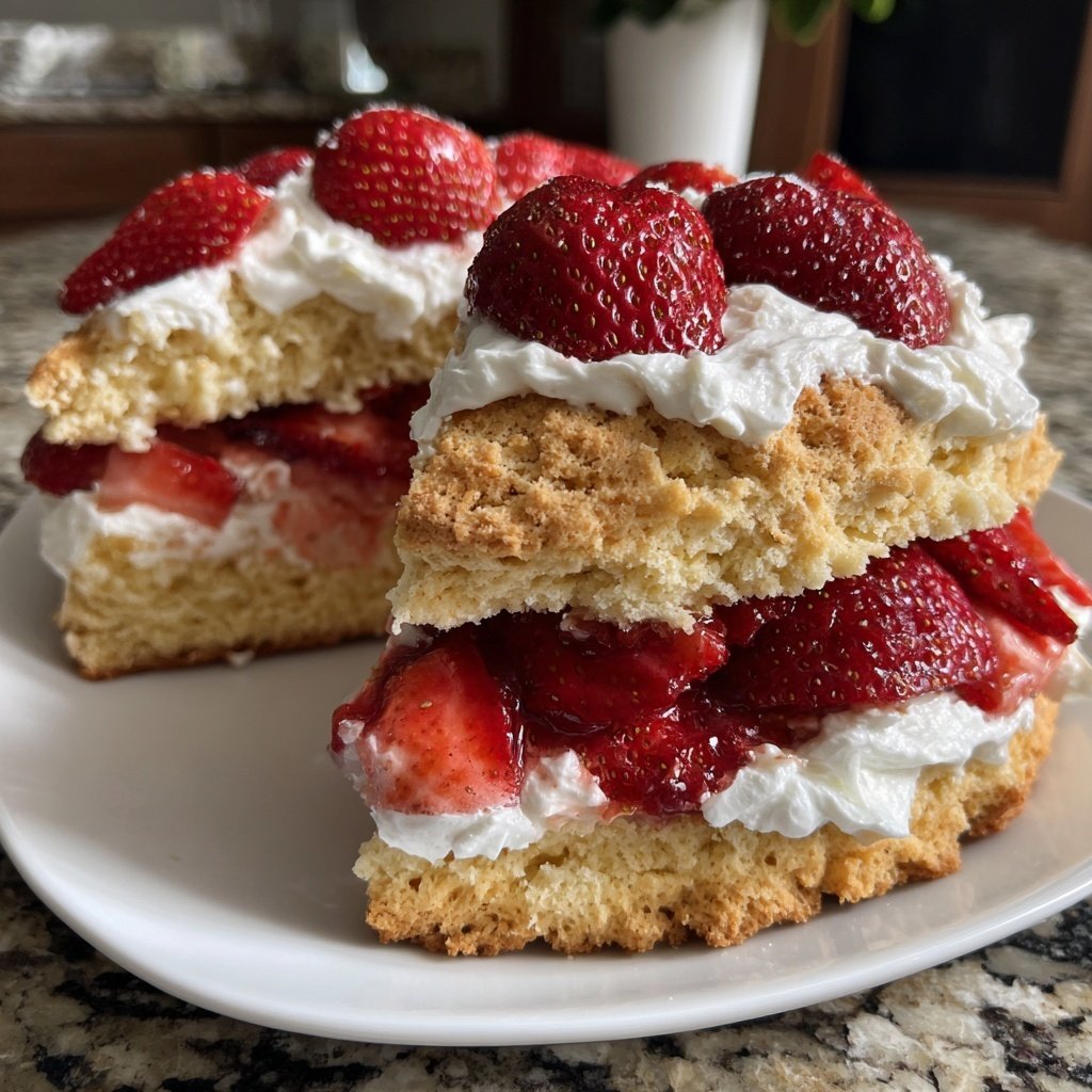 Vegan Strawberry Shortcake with Coconut Cream