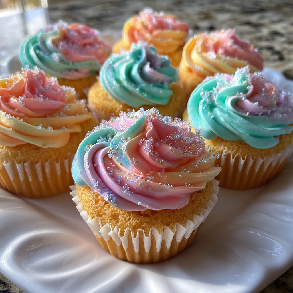 Elegant Cupcake Flower Outlines