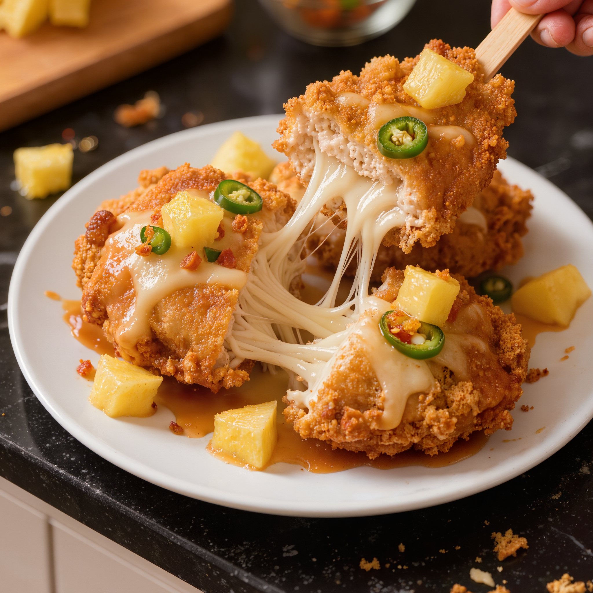 Pineapple-Jalapeno Chicken Poppers