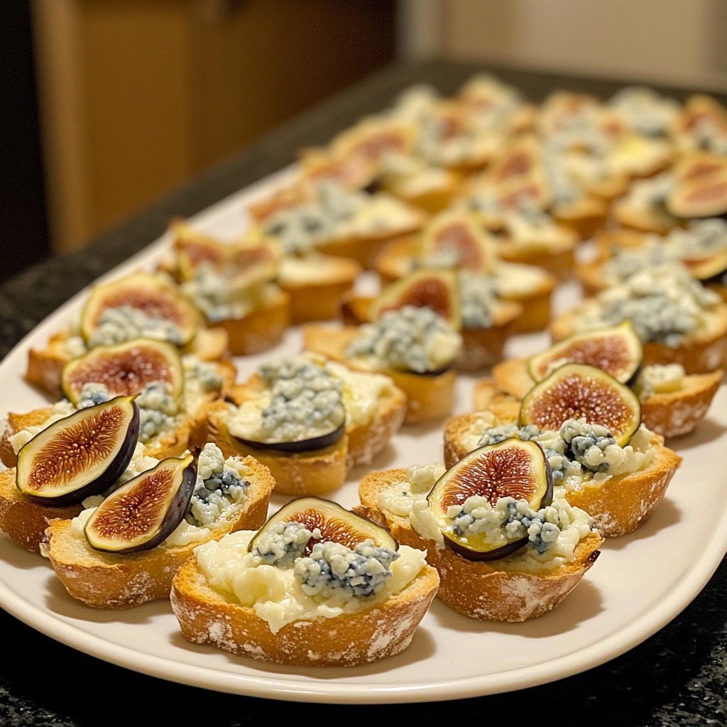 Fig Blue Cheese Crostini