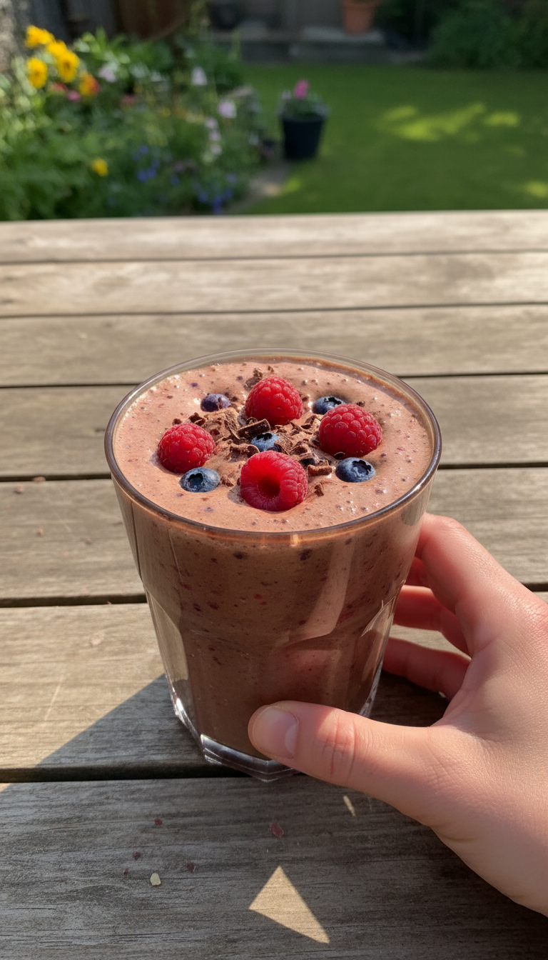 Chocolate Berry Protein Shake