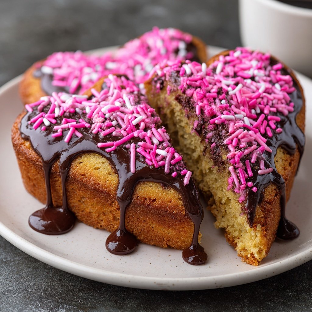 Heart-Shaped Galentine's Cake
