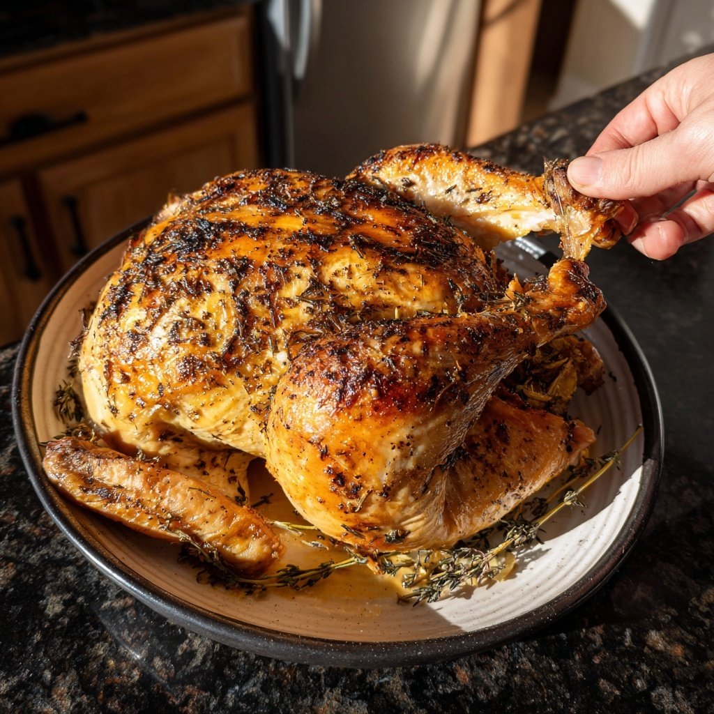 Lemon Garlic Whole Chicken