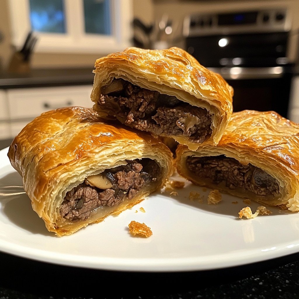 Beef Wellington Bites with Dijon Sauce