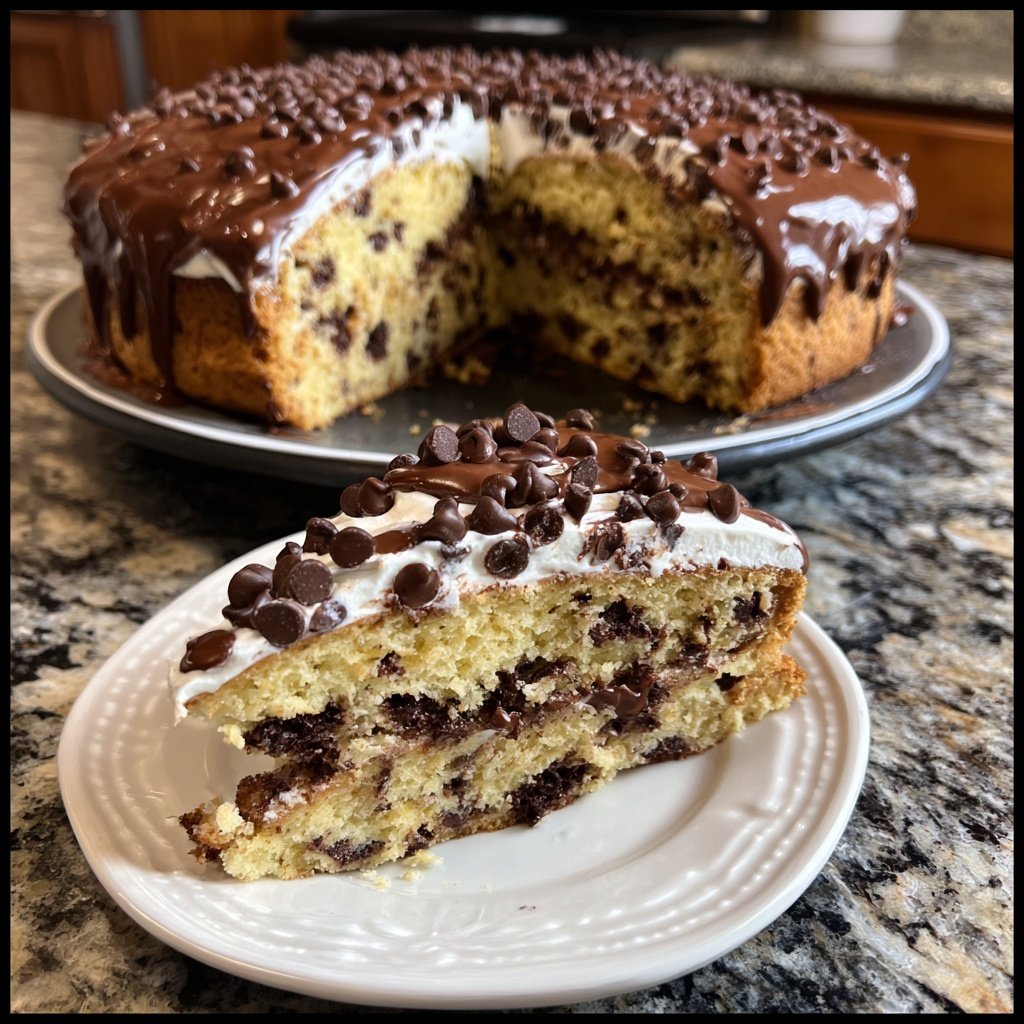 Galentine's Chocolate Chip Cake