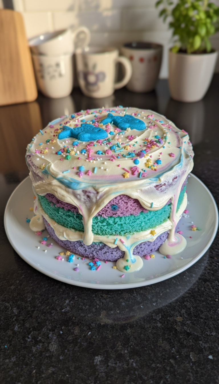 Pisces Funfetti Cake