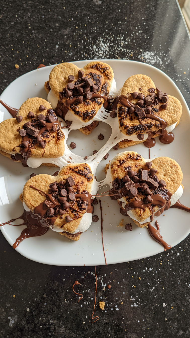 Heart-Shaped S'more Treats