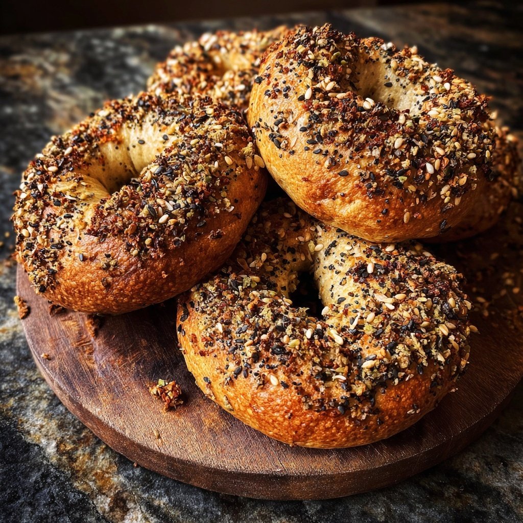 Protein Bagels with Hemp Seeds Nutty