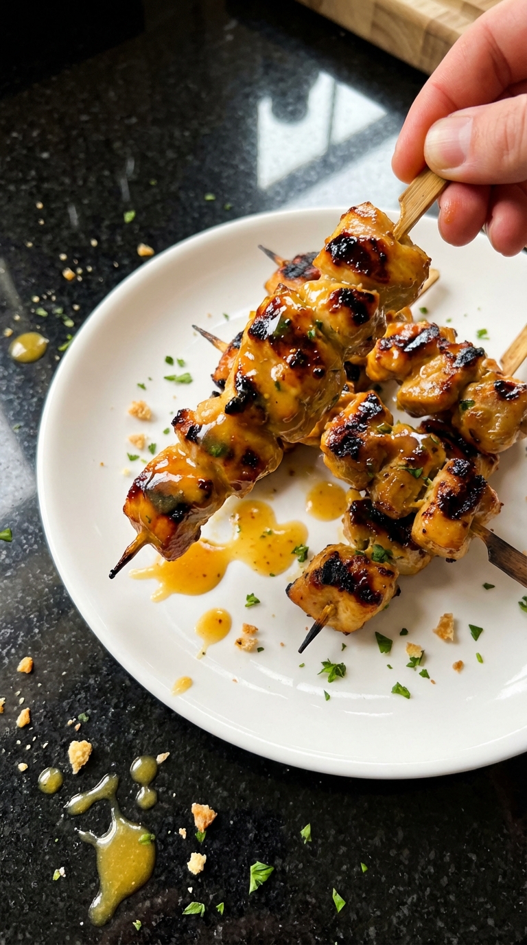 Honey Mustard Chicken Skewers