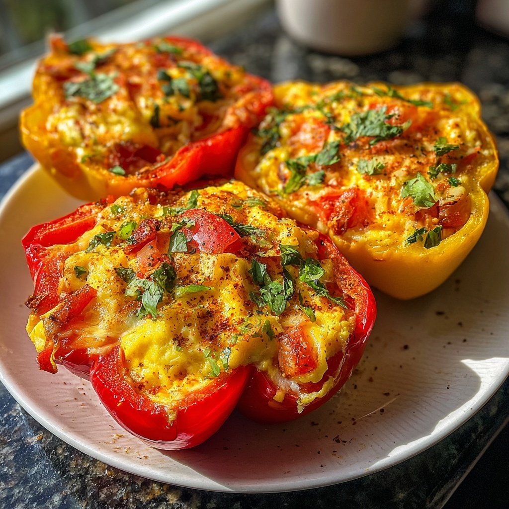 Breakfast Stuffed Bell Peppers