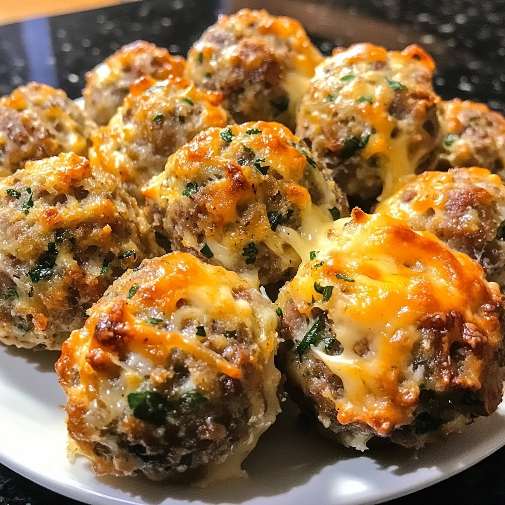 Sausage Balls with Red Lobster Biscuit Mix