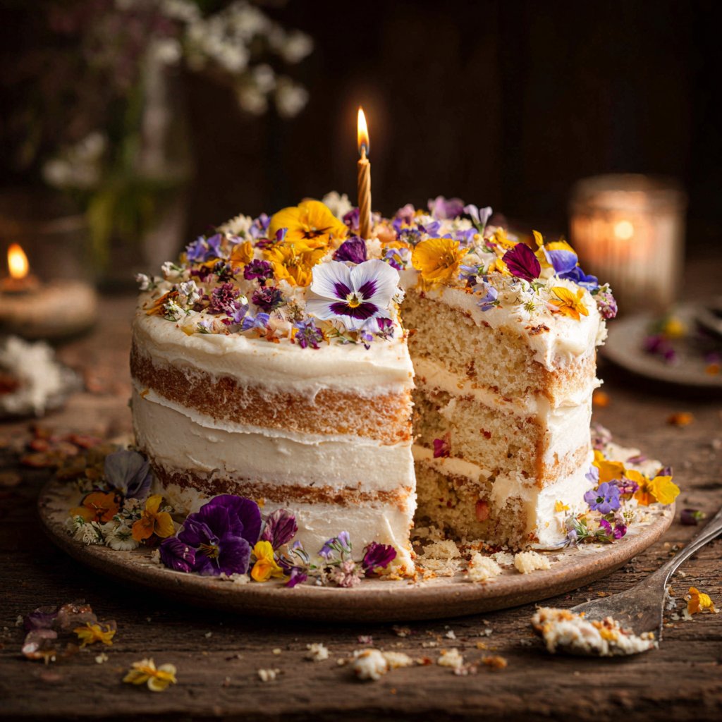 Vintage Eighteen Birthday Cake