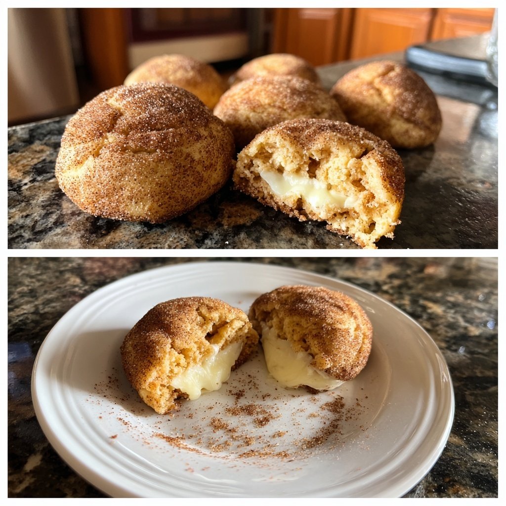 Cinnamon Cream Cheese Stuffed Cookies