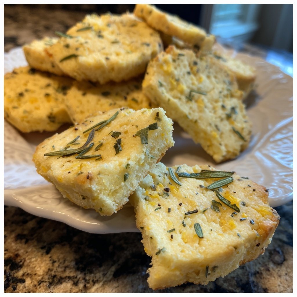 Meyer Lemon Rosemary Shortbread