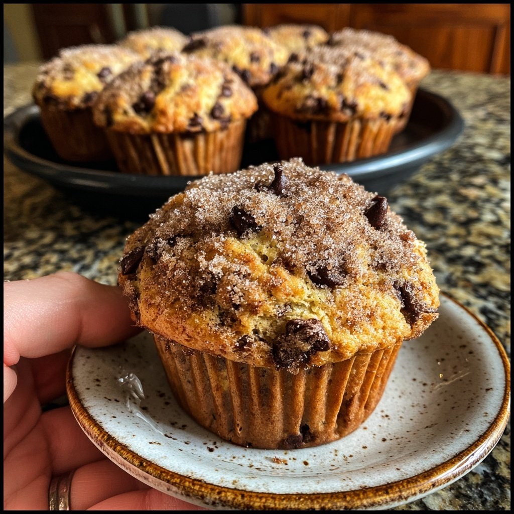 Cinnamon Chocolate Chip Muffins