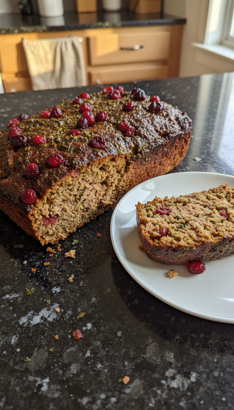 Turkey Meatloaf with Cranberries