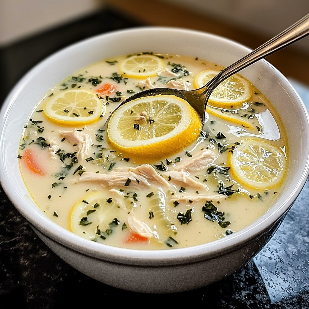 Greek Lemon Chicken Soup