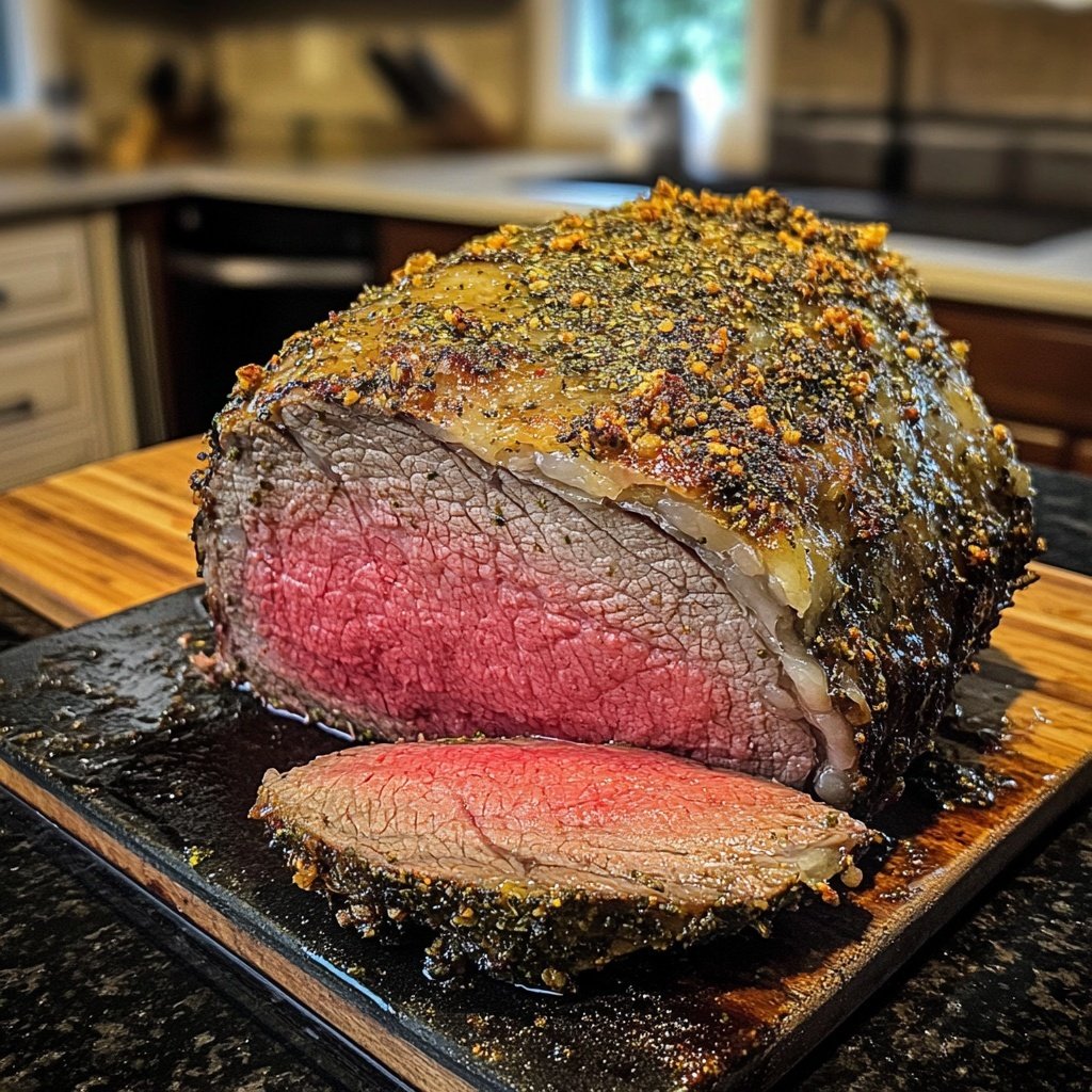 Prime Rib with Herb Crust