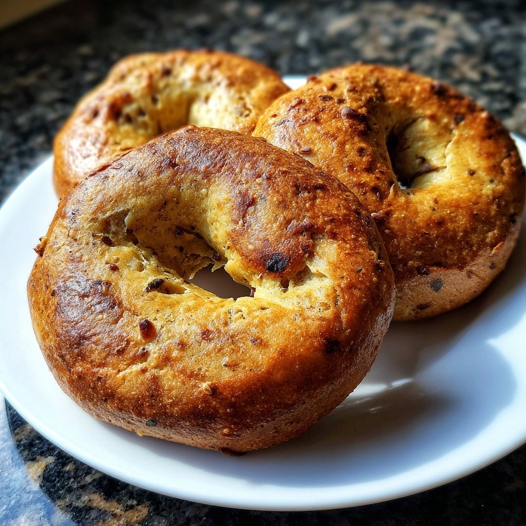 Protein Bagels with Whole Wheat Flour