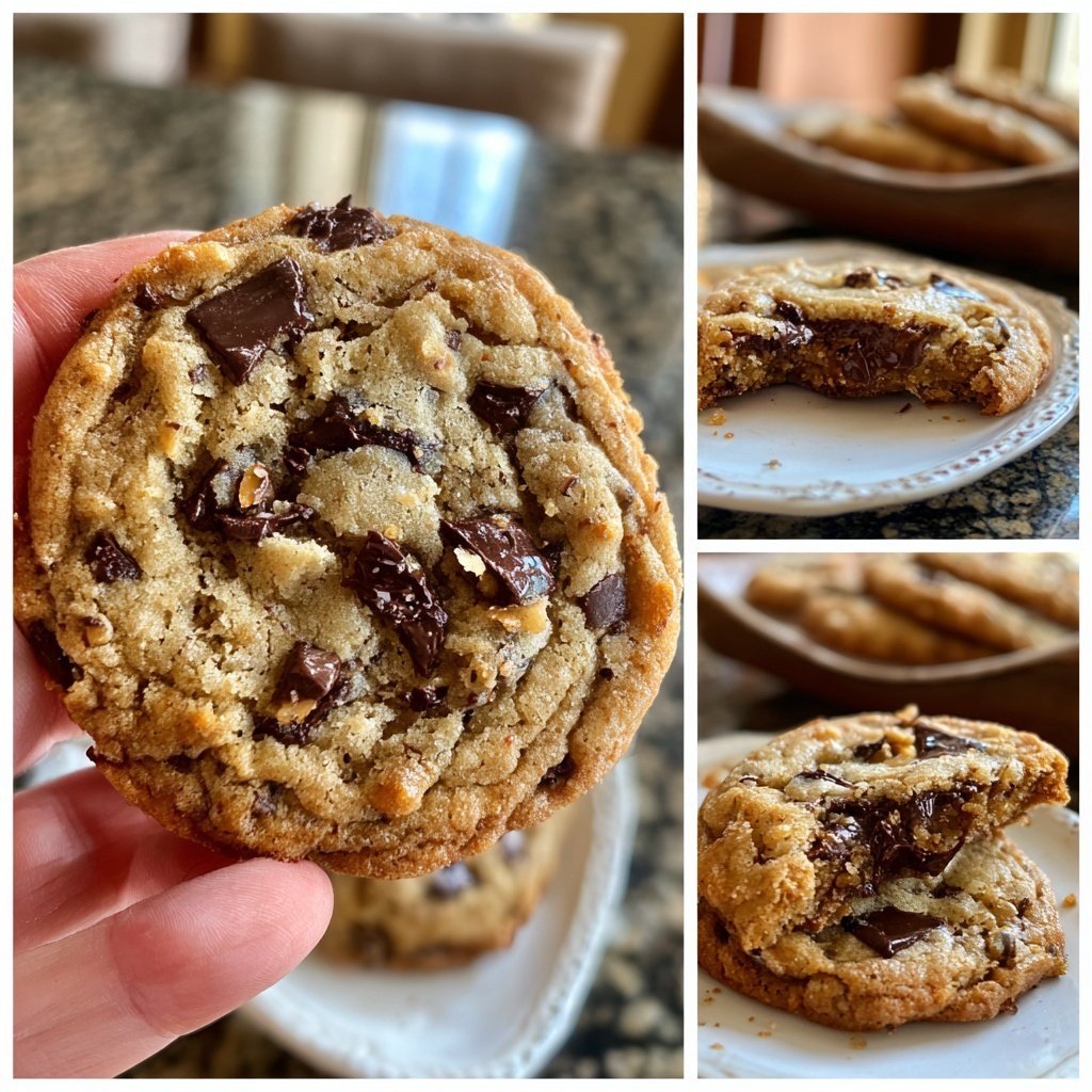 Brown Butter Dubai Chocolate Chip Cookies