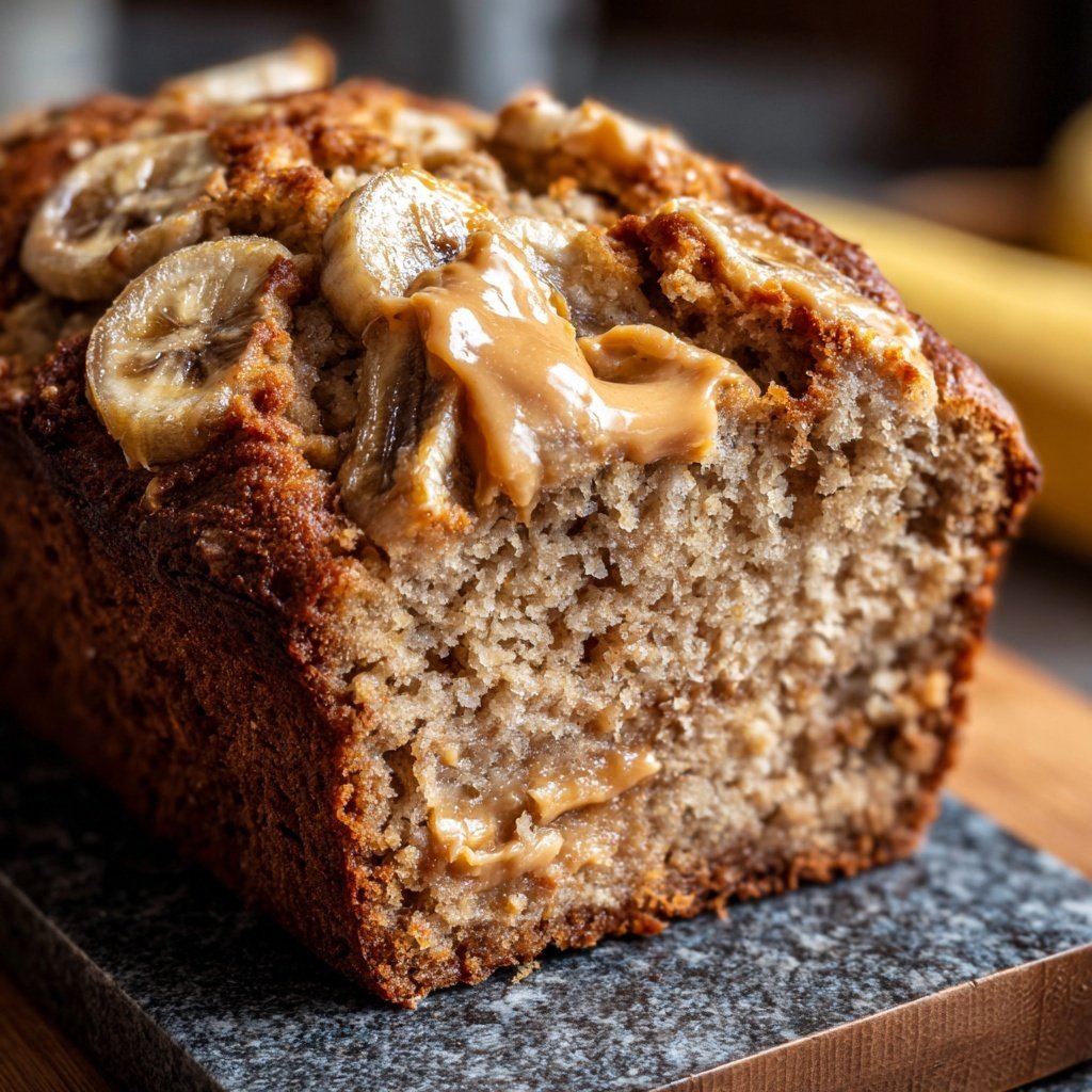 Peanut Butter Banana Bread