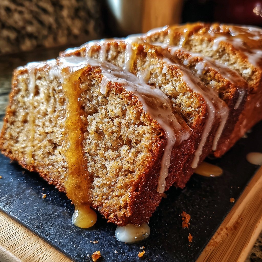 Banana Bread with Maple Glaze